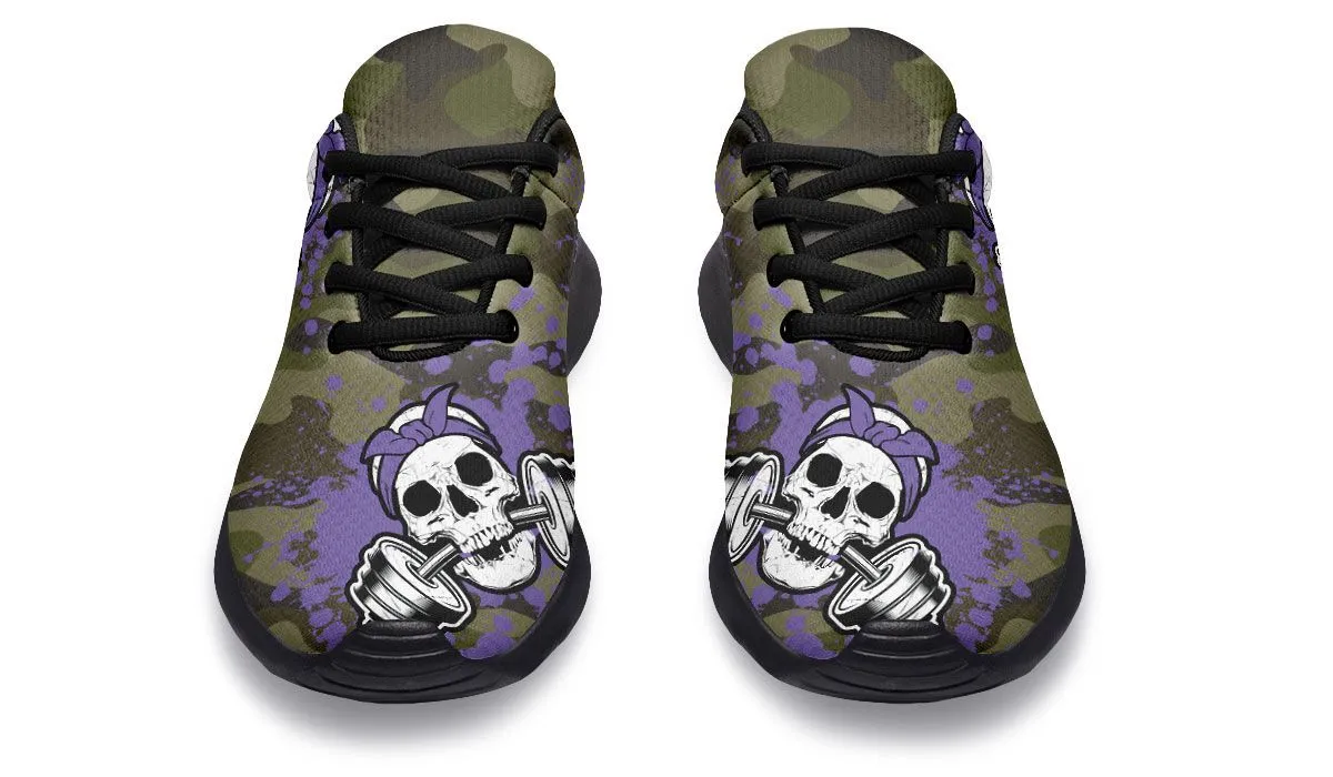 Camo Purple Splat Skull
