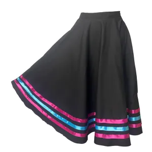 Character Skirt Narrow Mulberry/Turquoise/Mulberry
