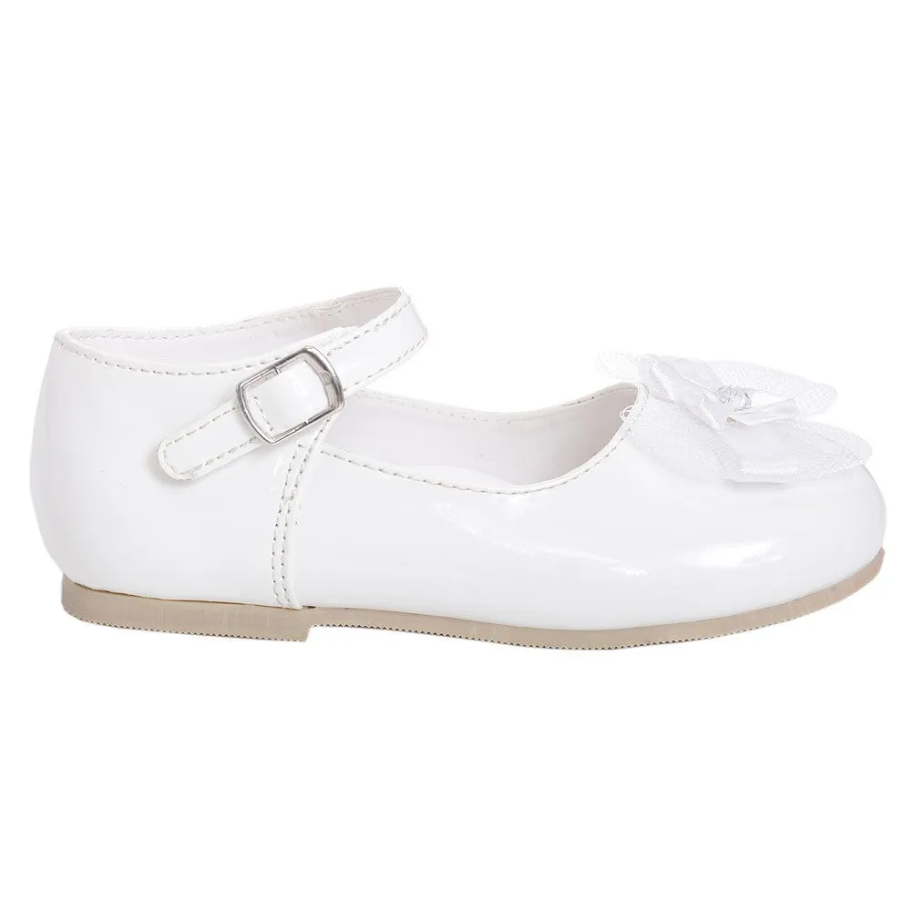 Girls White Patent Special Occasion Shoe 3 Baby -11 kids