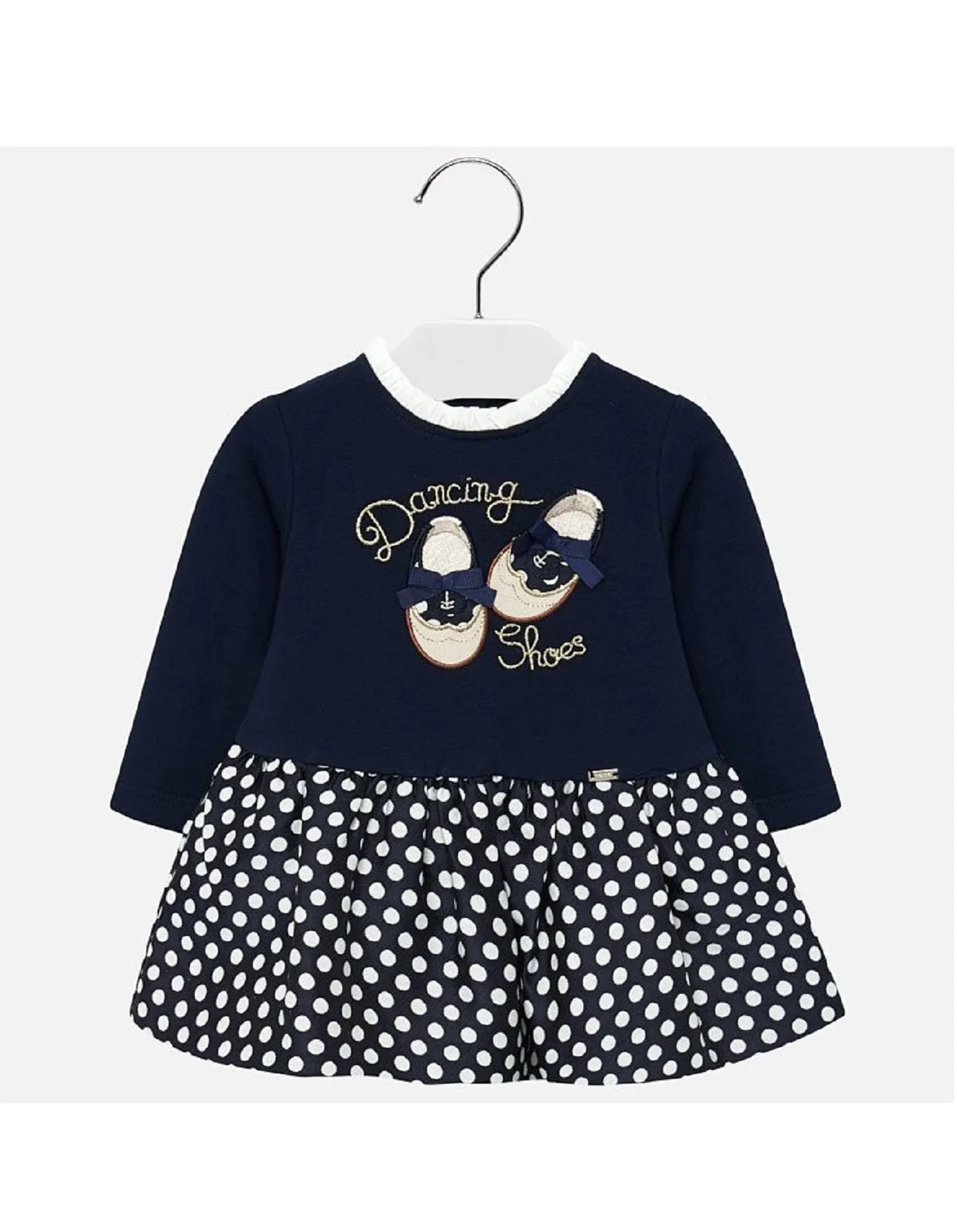 Mayoral Navy Jacquard Dress