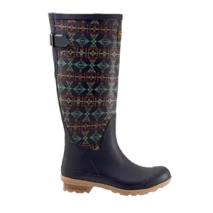 Pendleton® Ladies Diamond Peak Navy Tall Rubber Boots PW2264-410