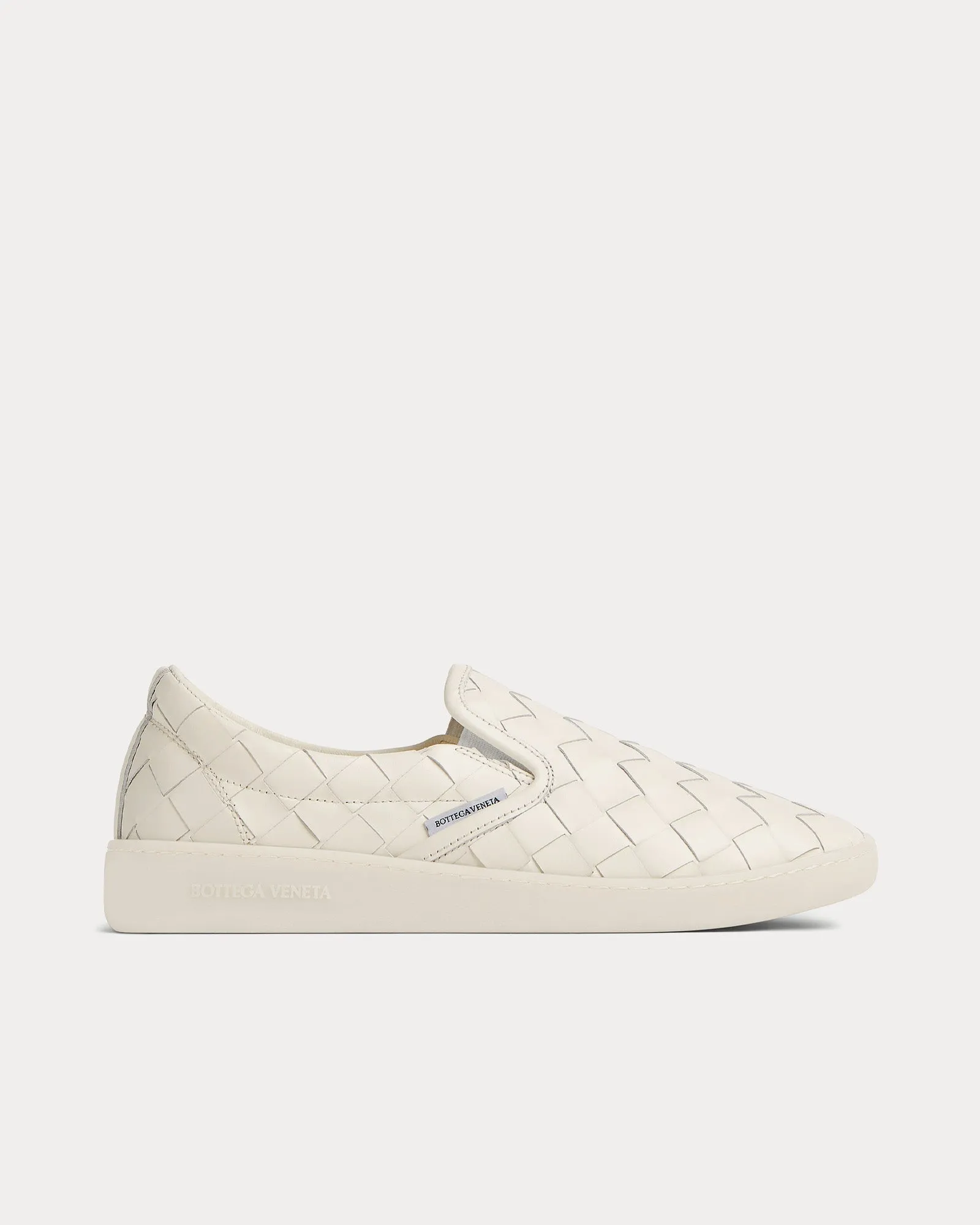 Sawyer Intrecciato White Slip On Sneakers